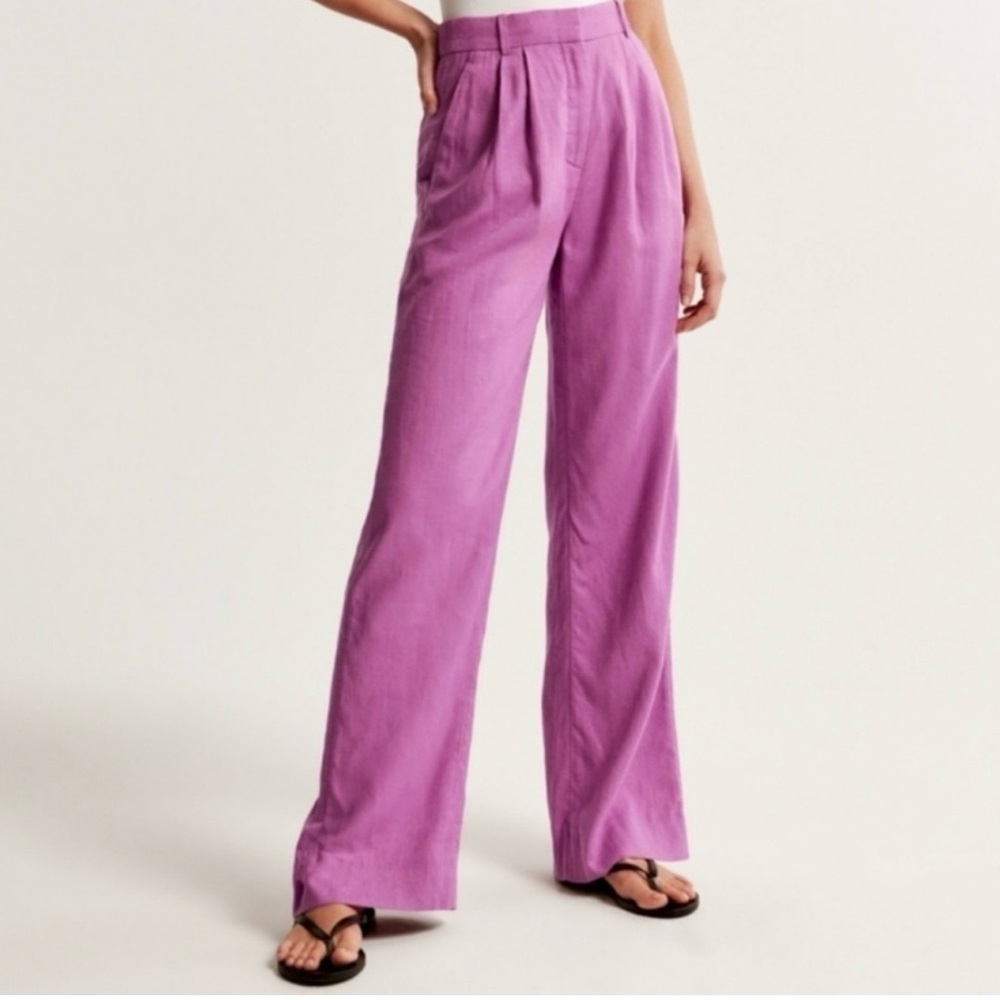 Abercrombie & Fitch Tailored Sloan Linen Pant
